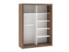 Шкаф-купе 2х дверный STM, Гарда (1760*626*2300) Дуб галифакс Табак, 10229