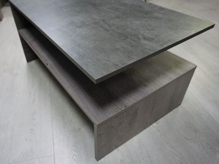 Стол журнальный №1, Честер (900*550*450) Риббек серый, 60504