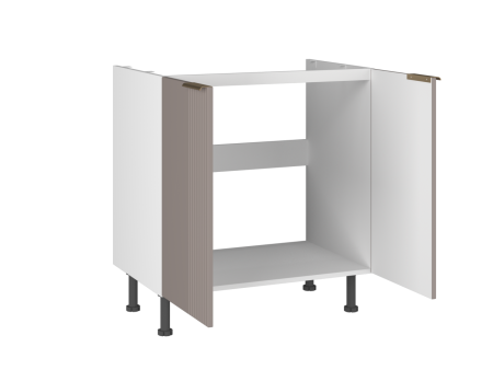 Стол СМ-80 Волна 2-дверный, Фьюжн (800*520*870) Мокко, 27134