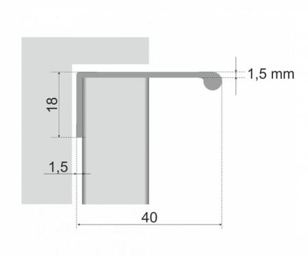 Мебельная ручка, RP001SC.1/000/3000