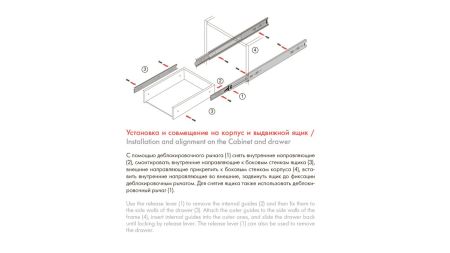 Системы выдвижения DB3501Zn/250, DB3501Zn/250