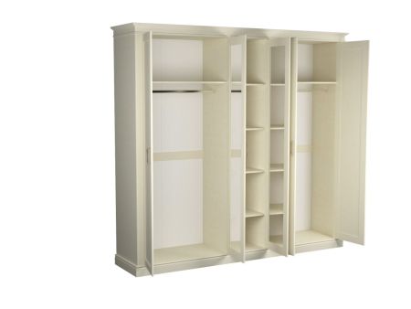 Шкаф 5-дверный, Сиена (2473*548*2300) Береза бежевая, 12337