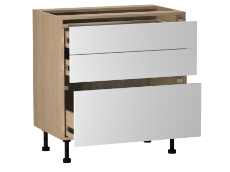 Стол с ящиками СЯ-80, Женева (800*520*870) Дуб Палермо/Белый матовый, 22420