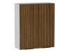 Шкаф 960 2-х дверный ШГ-80, Ватель (800*316*960) Дуб рейка шоколад, 23363