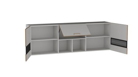 Шкаф ШСТ-180 NEW, Смарт (1800*316*600) Серый, 22622