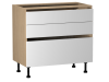 Стол с ящиками СЯ-90, Женева (900*520*870) Дуб Палермо/Белый матовый, 22422
