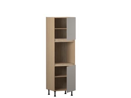 Пенал ПГ-60Н, Женева (600*586*2096) Дуб Палермо/Серый камень , 22054