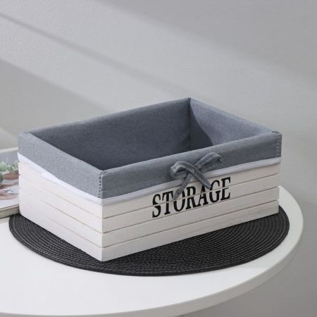 Корзина  для хранения Доляна Storage, большая (19,5*28*11) Белый, 3954826