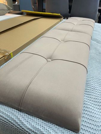 Мягкая вставка изголовья кровати Люкс 1800 светлая, Денвер (1760*365*60) Серый, 924156