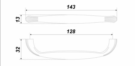 Мебельная ручка, RS198GC.4/128