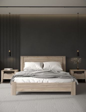 Кровать  1600, Юта (1822*2130*1004) Дуб Мария, 12208