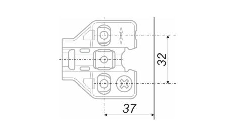Планка NEO с эксцентриком, H5010