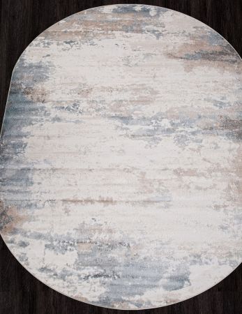 Ковер NATUREL <MERINOS>  (D994, 0,8*1,5, OVAL, BEIGE-BLUE) (0,8*1,5) Синий, 898549