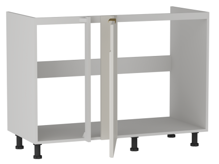 Стол под мойку угловой СМУ-120, Берта (1100*554*820) Светлый Мокко, 22923