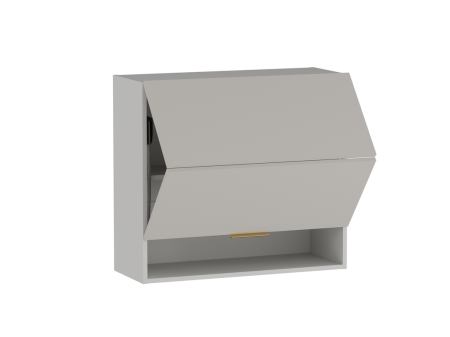 Шкаф  ШГ-80СМГ, Монза (800*316*720) Экокожа Бежевый, 23159