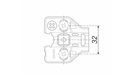 Планка NEO с эксцентриком, H5030