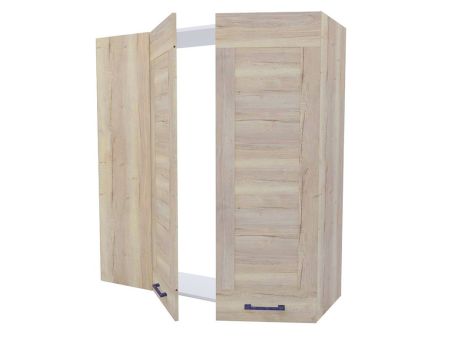 Пенал угловой ПУ-1216 (960), Дублин (1216*400*1548) Дуб галифакс белый, 21676