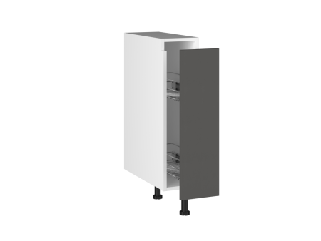 Стол, бутылочница СБ-20, Виста (200*523*870) Экокожа Серый, 26608