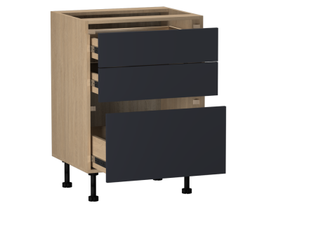 Стол с ящиками СЯ-60, Женева (600*520*870) Дуб Палермо/Синий матовый, 22518