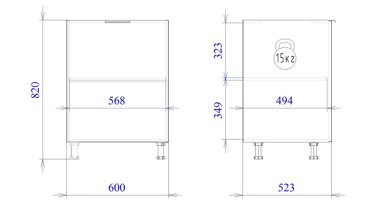 Стол С-60, Монза (600*523*820) Экокожа Бежевый, 23105