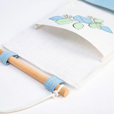 Кармашек текстильный Этель "Love and bloom" (20*41) Голубой, 7166129