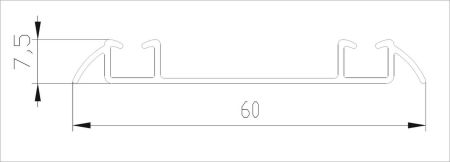 Профиль верт. Flat, Слон. кость мат., AS0533.VP540.IVMPP.RA