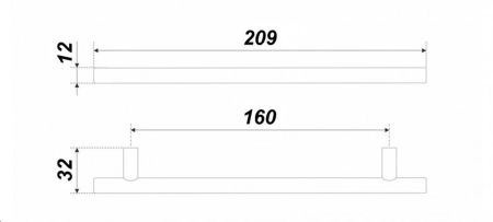 Ручка, RR007SST.5/160
