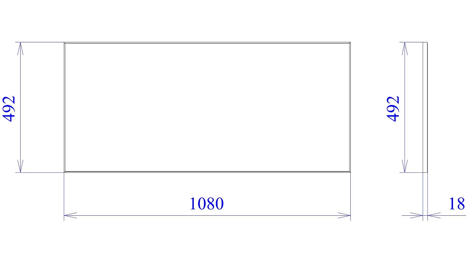 Зеркало малое, Фрея (1080*18*492) Белый, 12501