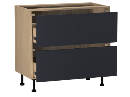 Стол с ящиками СЯ-90 (2), Женева (900*520*870) Дуб Палермо/Синий матовый, 22521