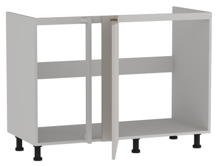 Стол под мойку угловой СМУ-120, Монза (1100*554*820) Экокожа Бежевый, 23115