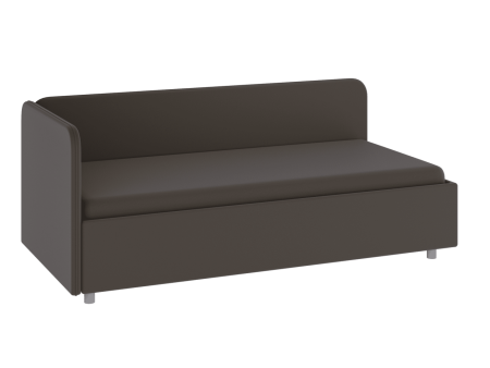 Кровать "Тахта" левая (Велюр) с\м 900*2000 (4уп) левая (2110*1033*768) Велюр, 81011