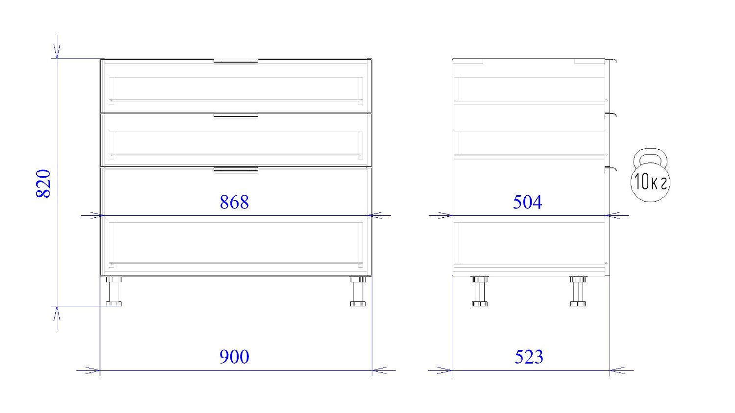 Стол с ящиками СЯ-90 (176/356), Монза (900*523*820) Экокожа Бежевый, 23121