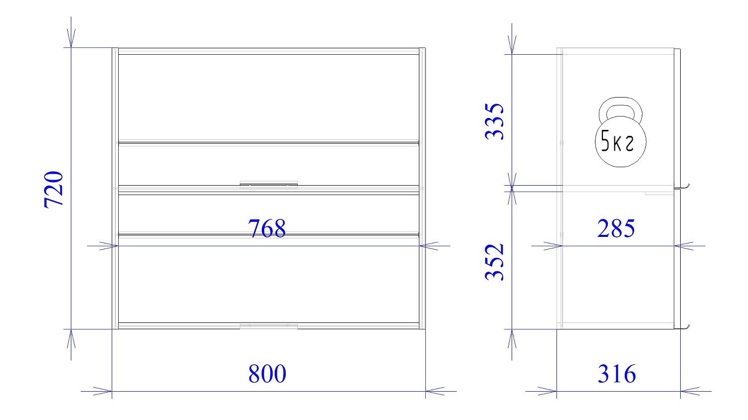 Шкаф  ШГ-80Г, Монза (800*316*720) Экокожа Бежевый, 23157