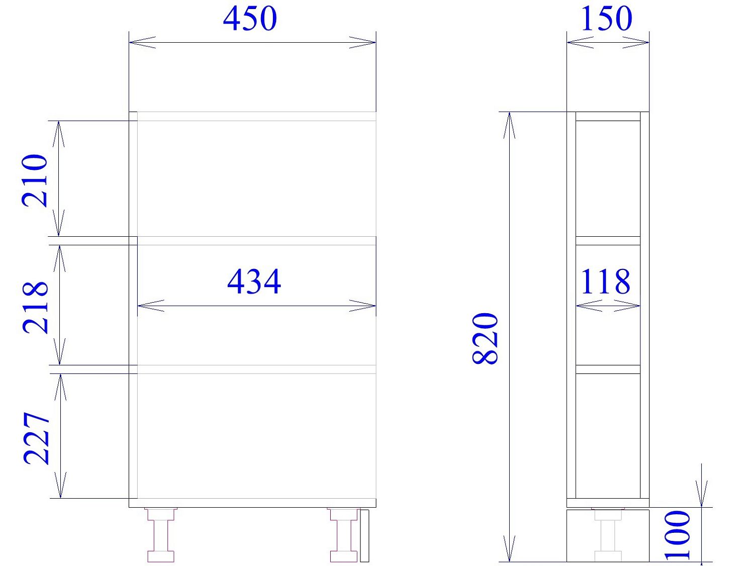 Стол открытый СО-15, Канзас (150*450*820) Дуб Гладстоун Табак, 20916