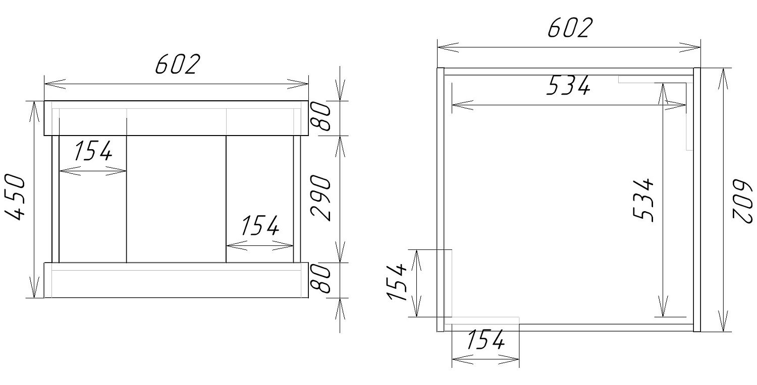 Стол журнальный, Лайт (602*602*450) Дуб Веллингтон, 60601