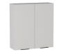Шкаф 960 2-х дверный ШГ-90, Ватель (900*316*960) Экокожа Белый, 24364