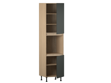 Пенал ПГ-60В, Женева (600*586*2456) Дуб Палермо/Зеленый матовый, 21982