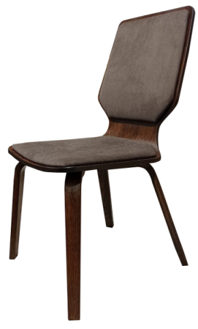 Бертран ткань Грей Браун-каркас Орех американский