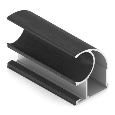 Профиль верт. C ЭКО, Черный велюр ЭКО, Черный велюр, AE0377.AP540.BKVPV.RA