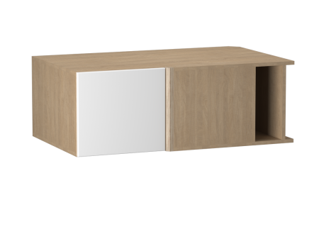 Шкаф АГУ-100, Женева (1000*600*360) Дуб Палермо/Белый матовый, 22432