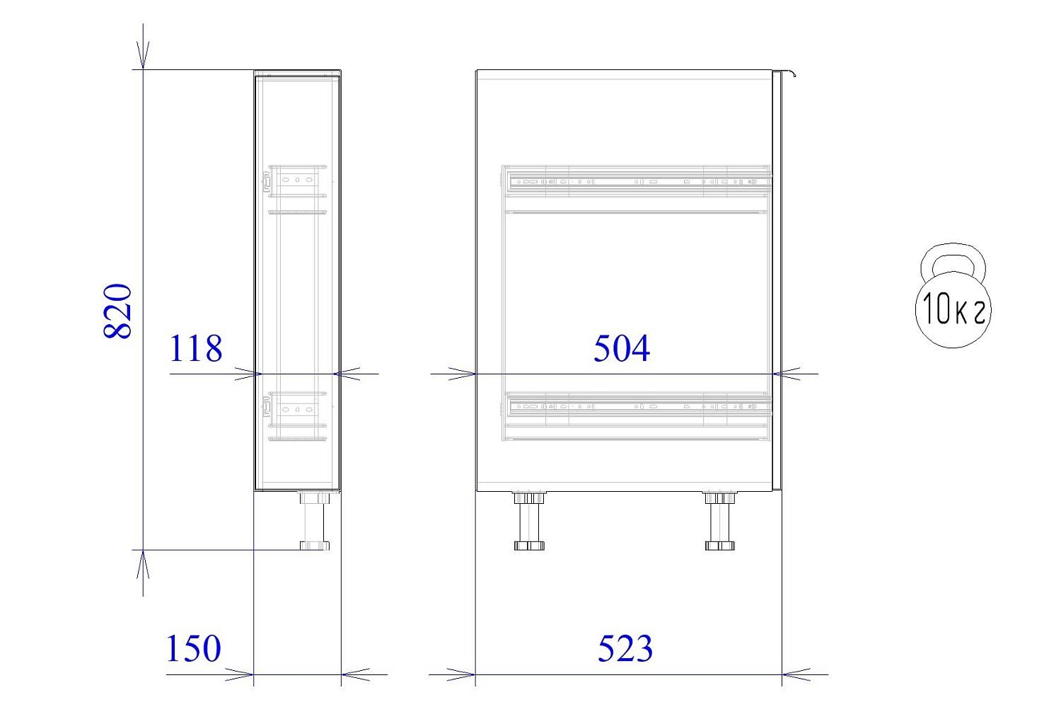 Стол, бутылочница СБ-15, Монза (150*523*820) Экокожа Бежевый, 23127