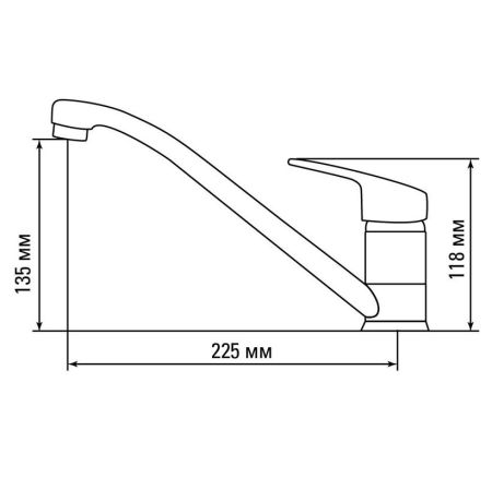 Смеситель SKS1 (PL-16), GERDAMIX (270*150) Черный, 36911