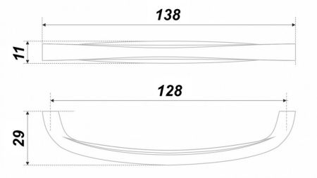 Мебельная ручка PORTU, RS443BAZ.4/128