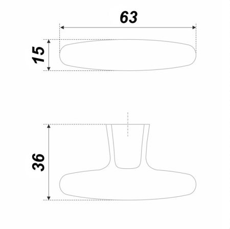 Мебельная ручка THOR, RC304MBSG.4