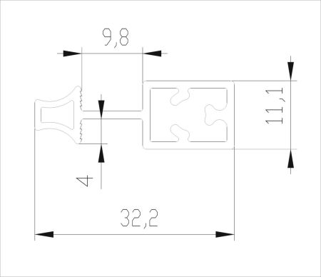 Рамка средняя SLIM, Серебро матовое, AV0590.VP540.SLMAN.CJ