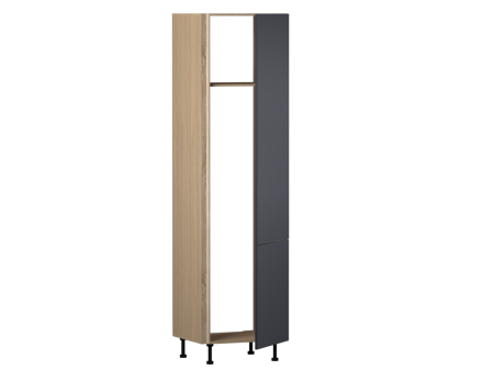 Пенал ПХ, Женева (642*586*2456) Дуб Палермо/Синий матовый, 22537