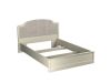 Кровать  Люкс 1400, рогожка, Сиена (1594*2110*1090) Береза бежевая, 12308