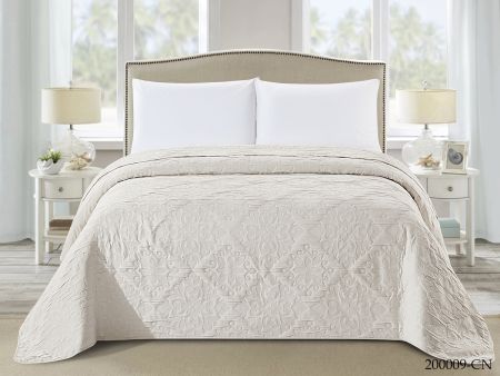 Покрывало Cleo "Сaroline"  (200*220) Кремовый, 200/009-CN