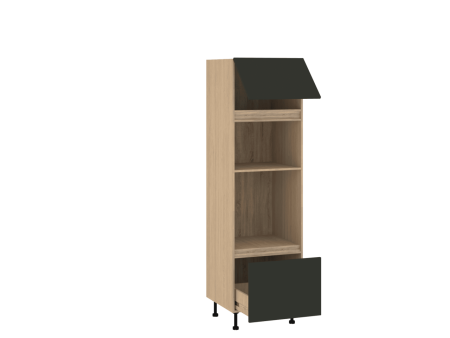 Пенал П-1Н, Женева (600*586*2066) Дуб Палермо/Зеленый матовый, 219995