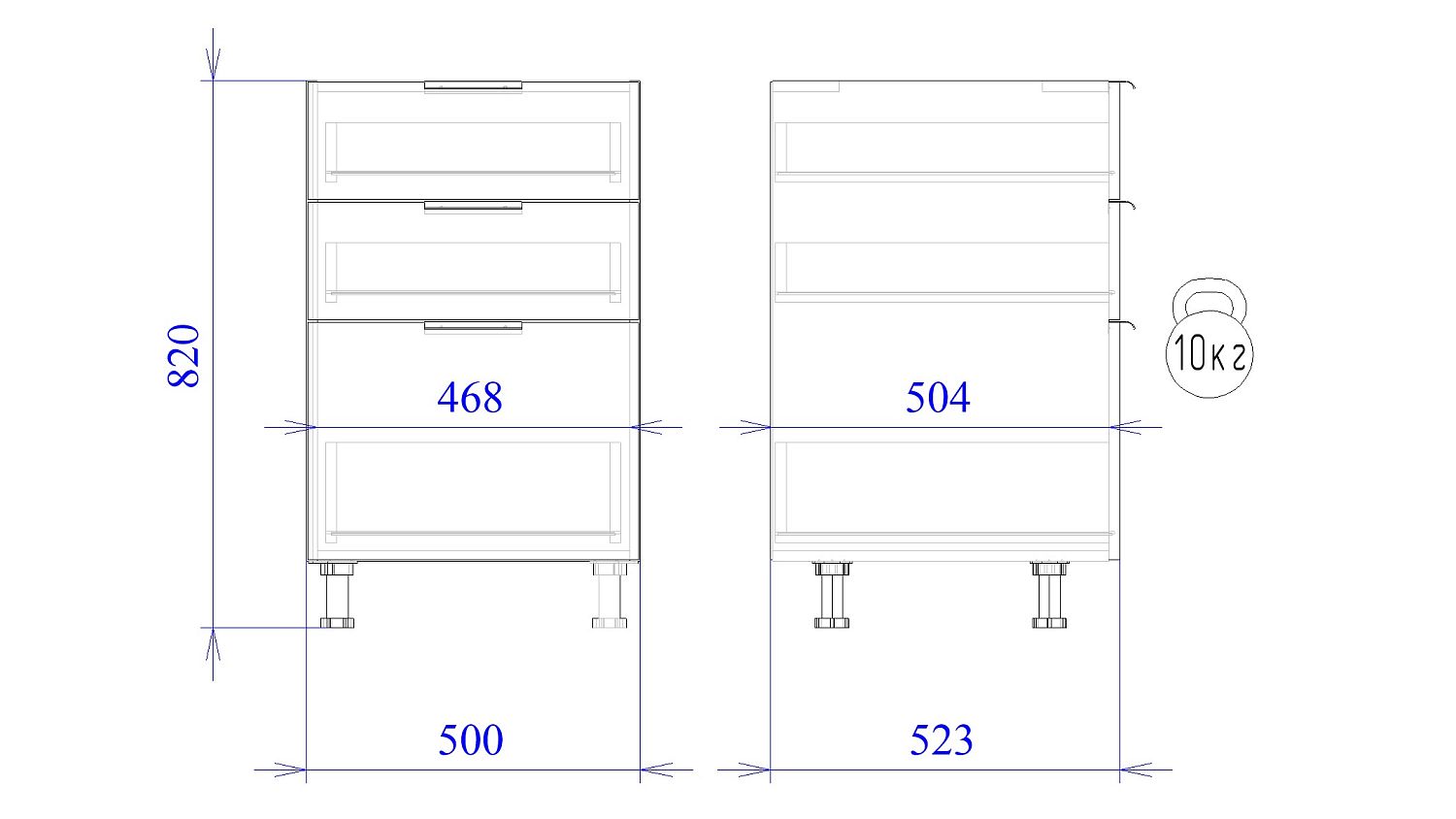 Стол с ящиками СЯ-50 (176/356), Монза (500*523*820) Экокожа Бежевый, 23118